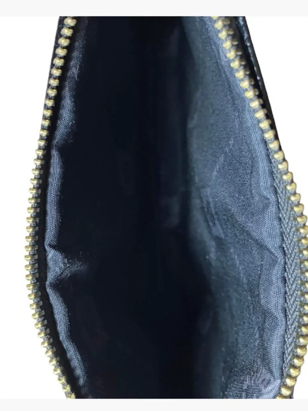 Anne Klein Chic Faux Patent Leather Croc-Embossed Wristlet Like New